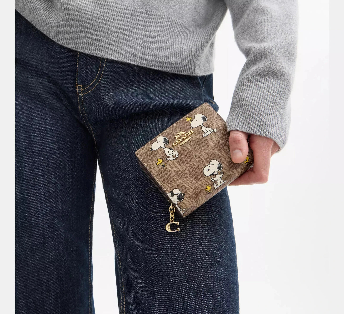 Peanuts x Coach Snap Wallet