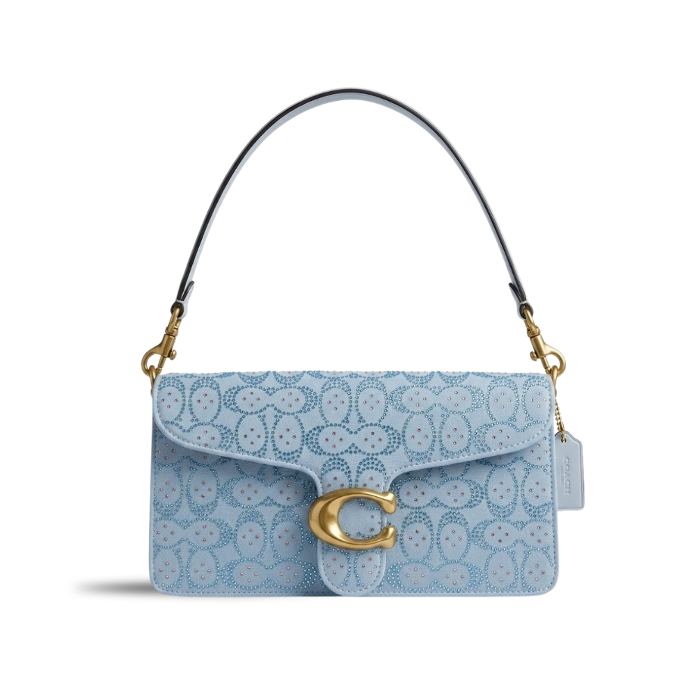 Coach Tabby Blue Crystal Shoulder Bag 26