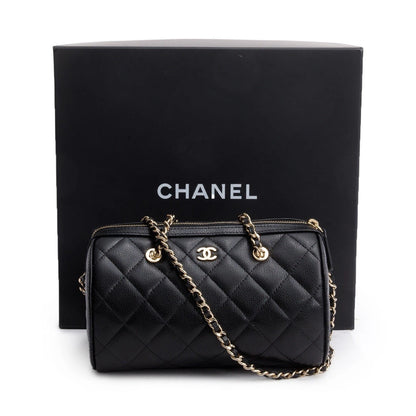 Chanel Black Crossbody Bowling Bag