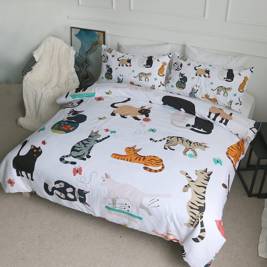 Cat Quilt Set