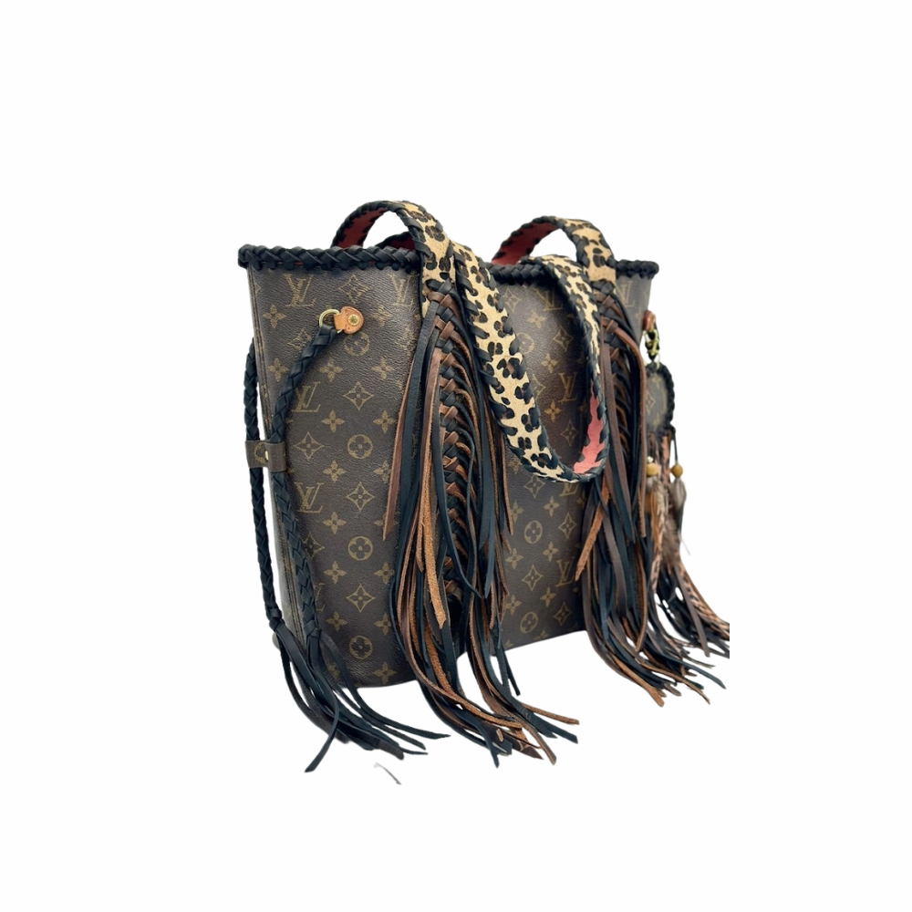 LV - Neverfull Houston Tote Leopard
