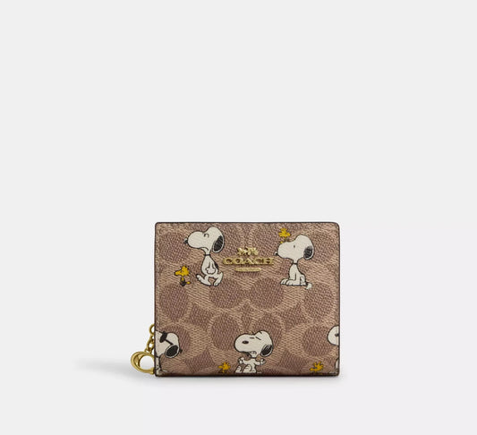Peanuts x Coach Snap Wallet