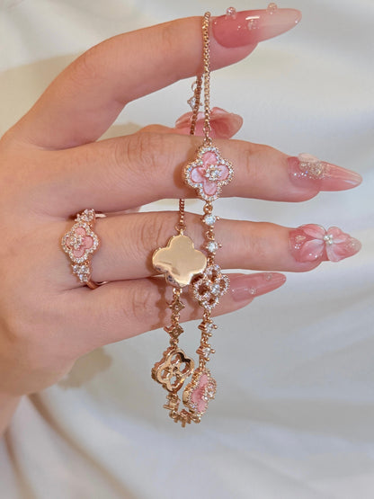 Sakura Diamond Bloom Bracelet