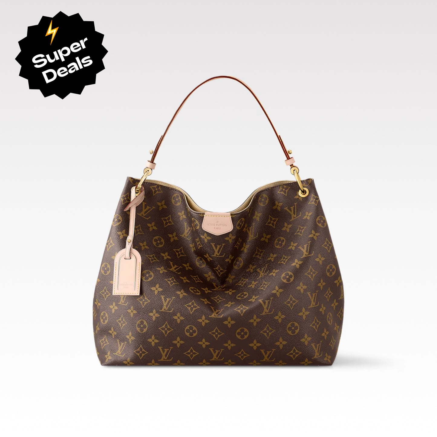 LV Graceful MM Monogram Canvas Shoulder Bag