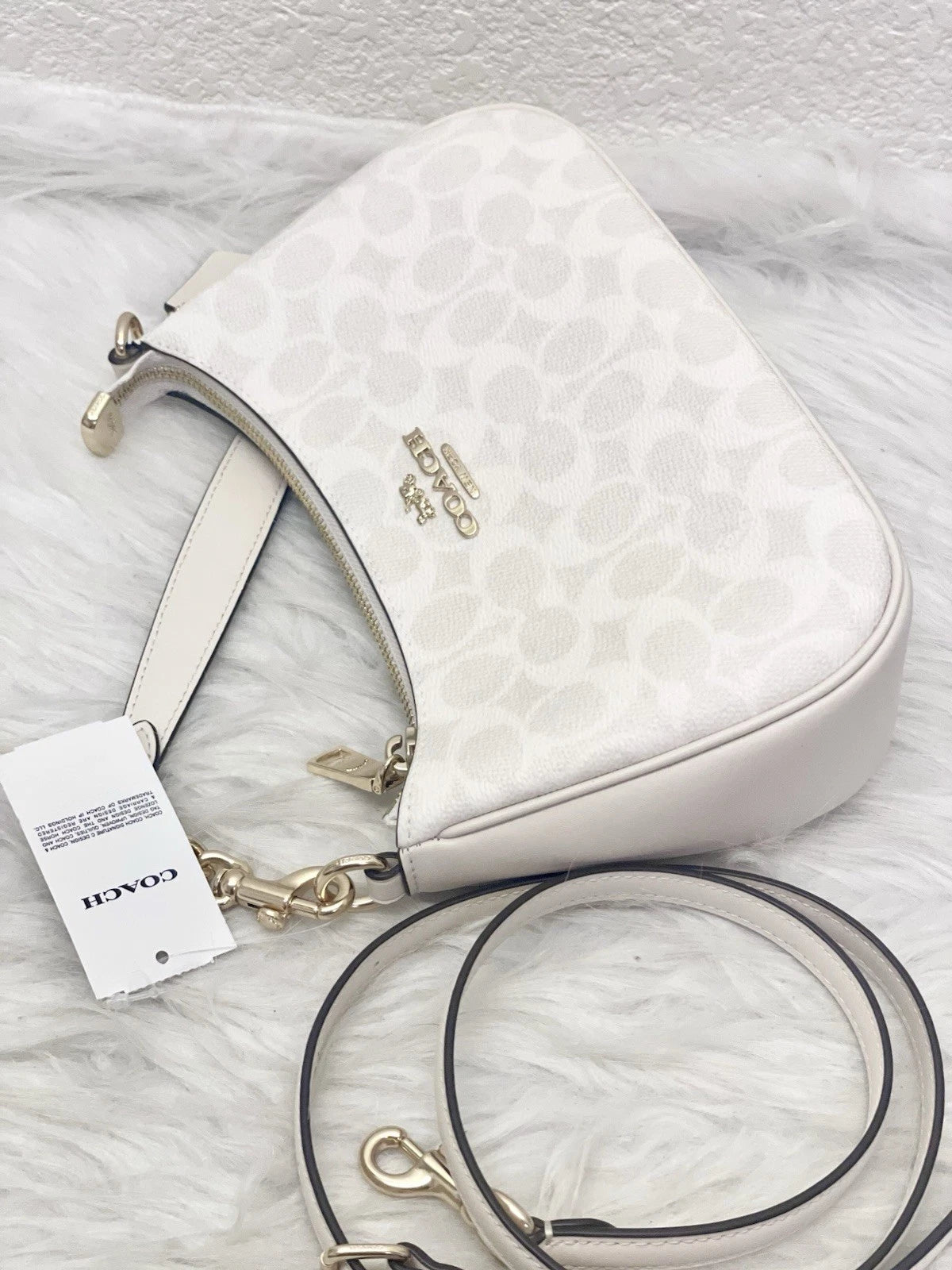 COACH Women’s Teri Shoulder Bag Signature Canvas