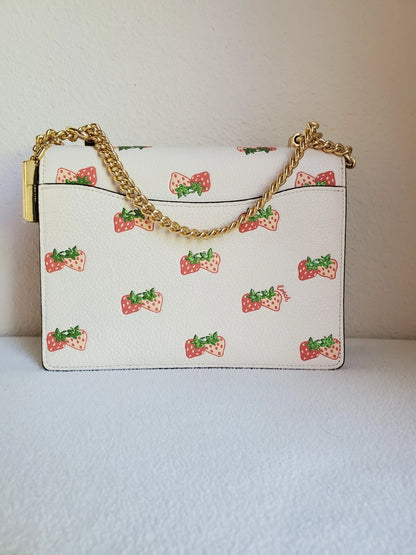 Coach Klare Crossbody With Strawberry Print