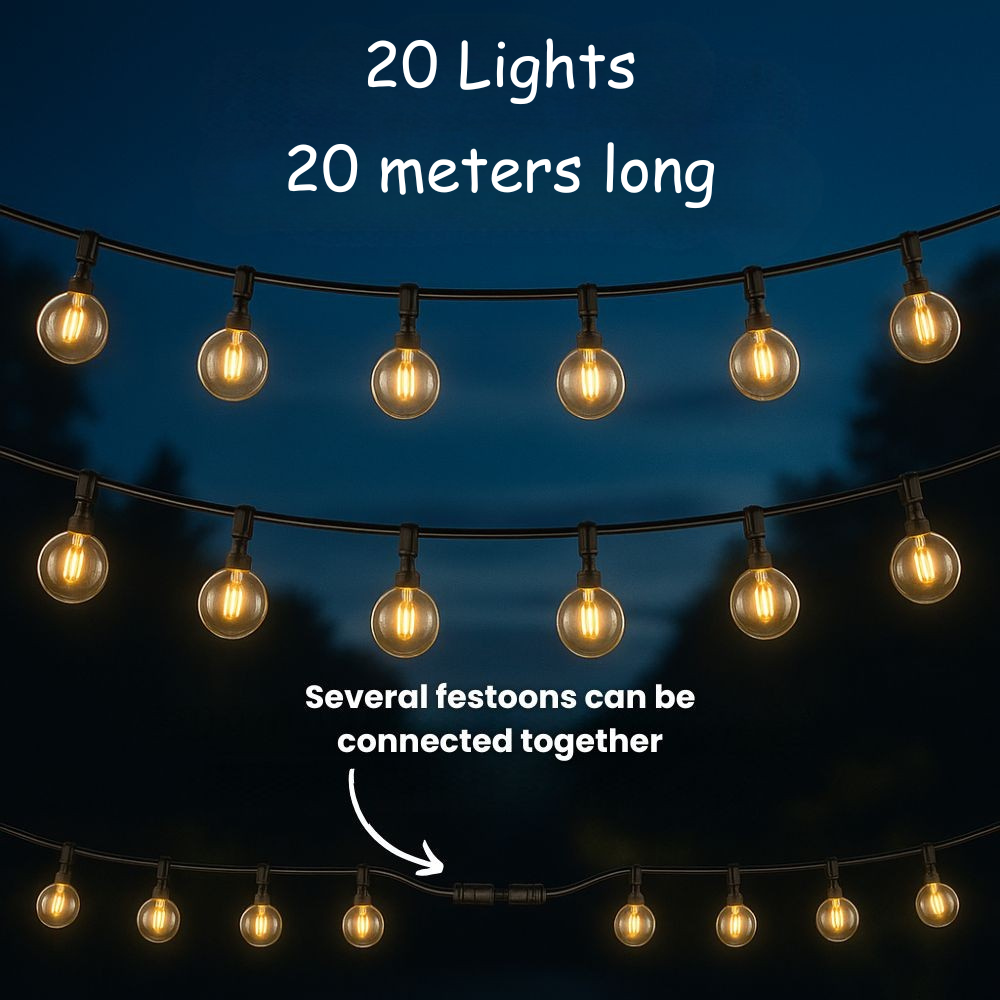LumaFest™ | Solar Festoon Lights