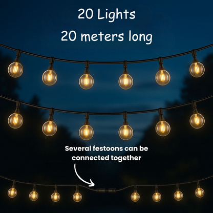 LumaFest™ | Solar Festoon Lights