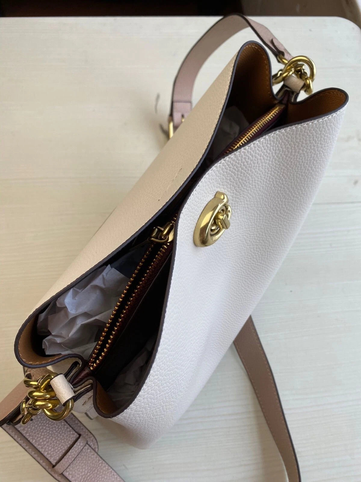 COACH Willow Shoulder Bag White Women's Bags