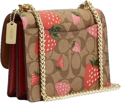 Coach Mini Klare Crossbody Bag in Signature Canvas Strawberry