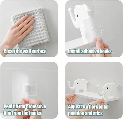 Floating Adhesive Bathroom Shelf