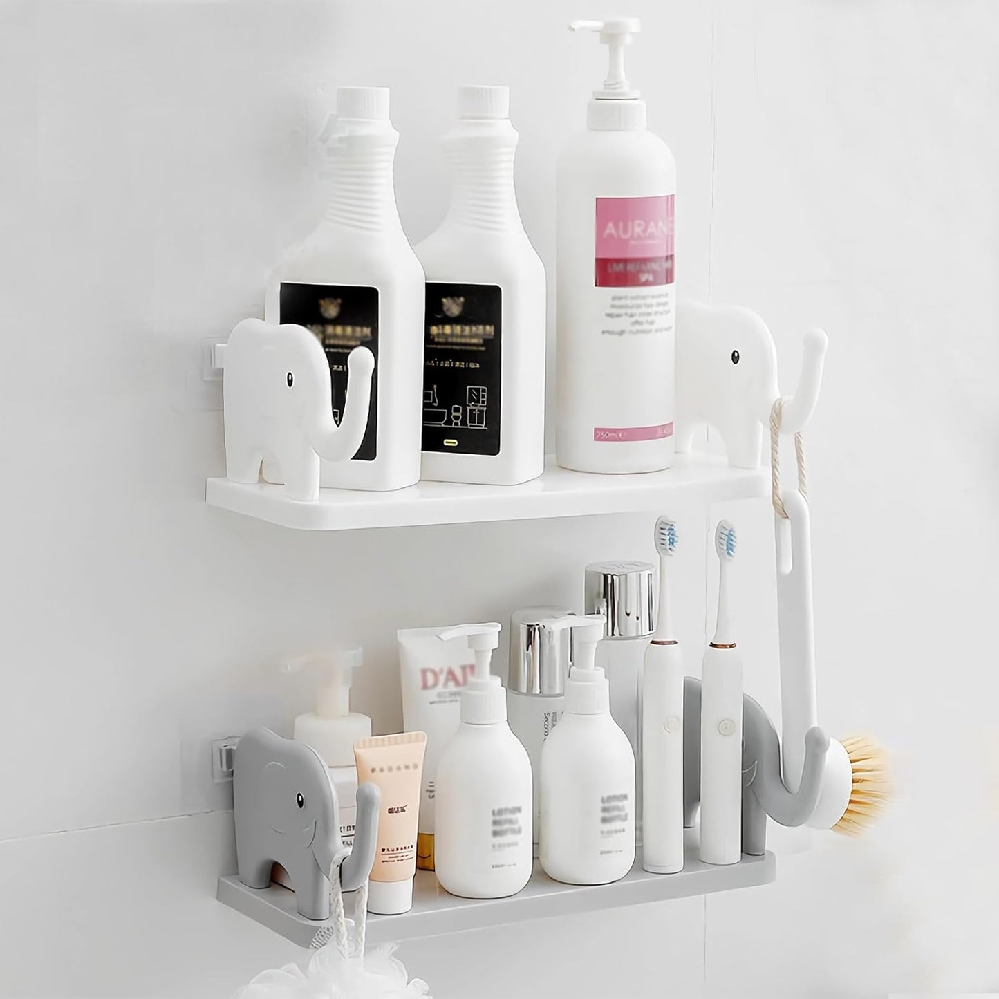 Floating Adhesive Bathroom Shelf