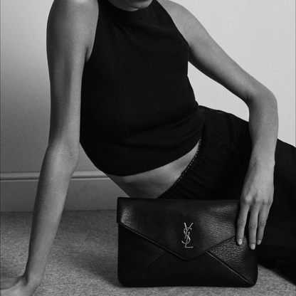 YSL Cassandre large envelope pouch