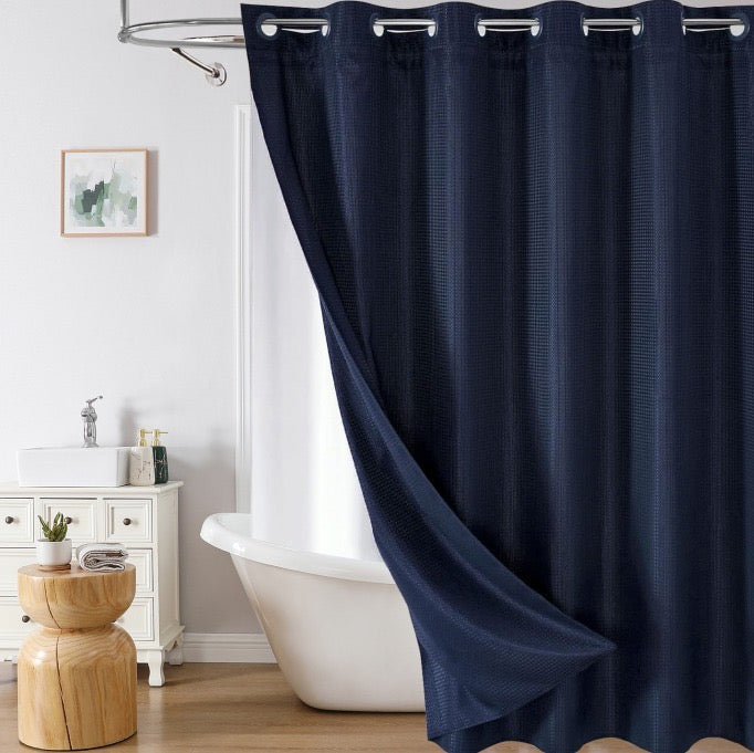 Snap In Shower Curtain