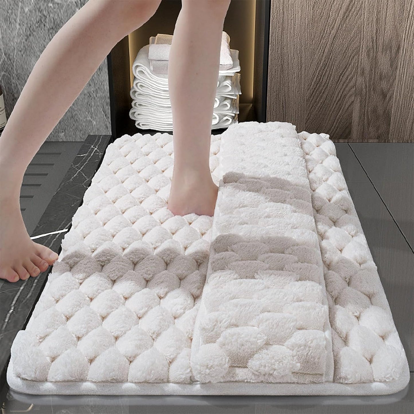Foot Wrap Flannel Bath Mat