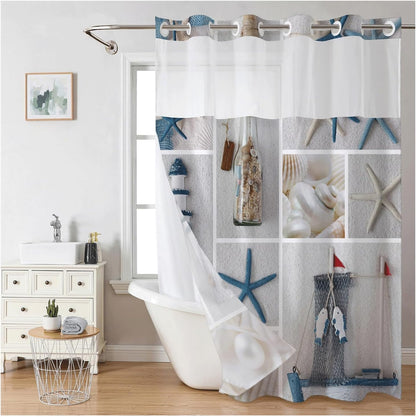 Snap In Shower Curtain