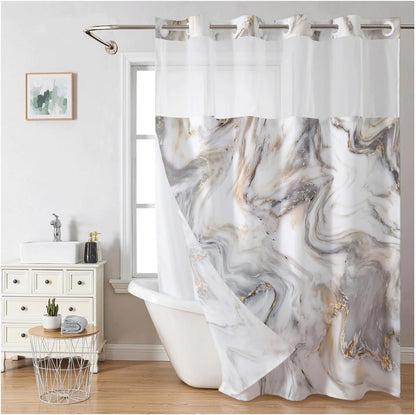 (Size Variants)Snap In Shower Curtain