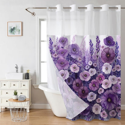 (Size Variants)Snap In Shower Curtain