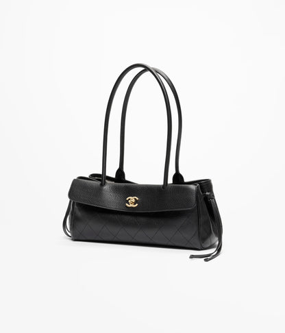 Chanel Small Tote Metal Black