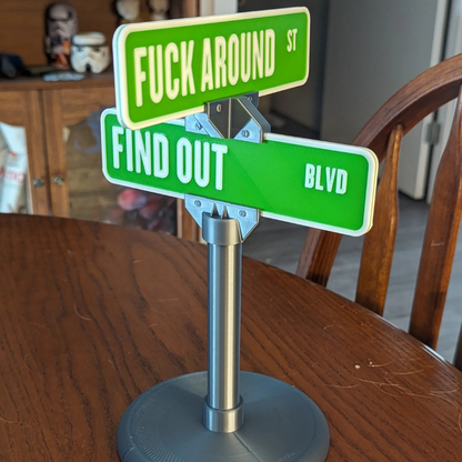 Playful Street Sign Decor