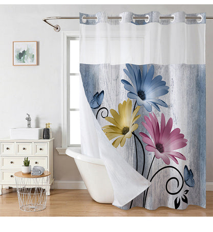 Snap In Shower Curtain
