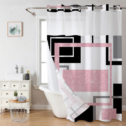 Snap In Shower Curtain