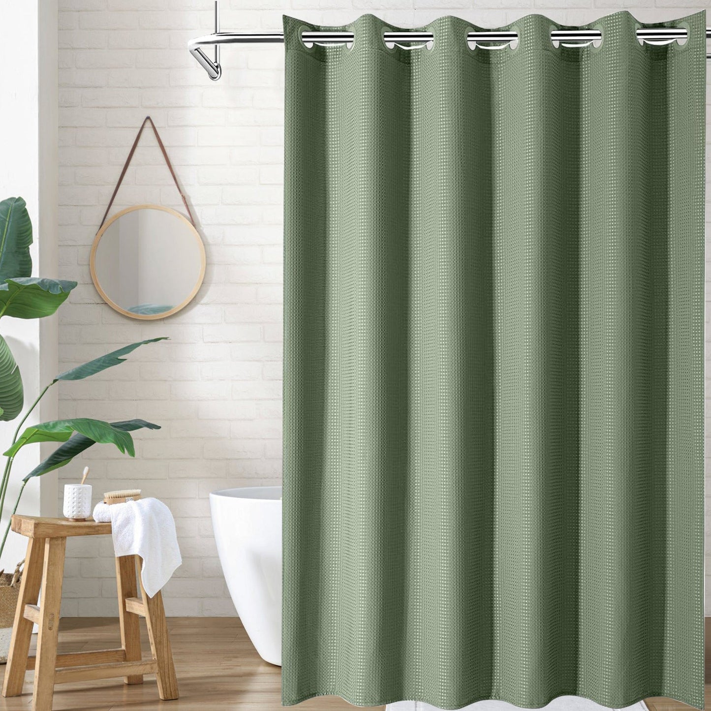 Snap In Shower Curtain