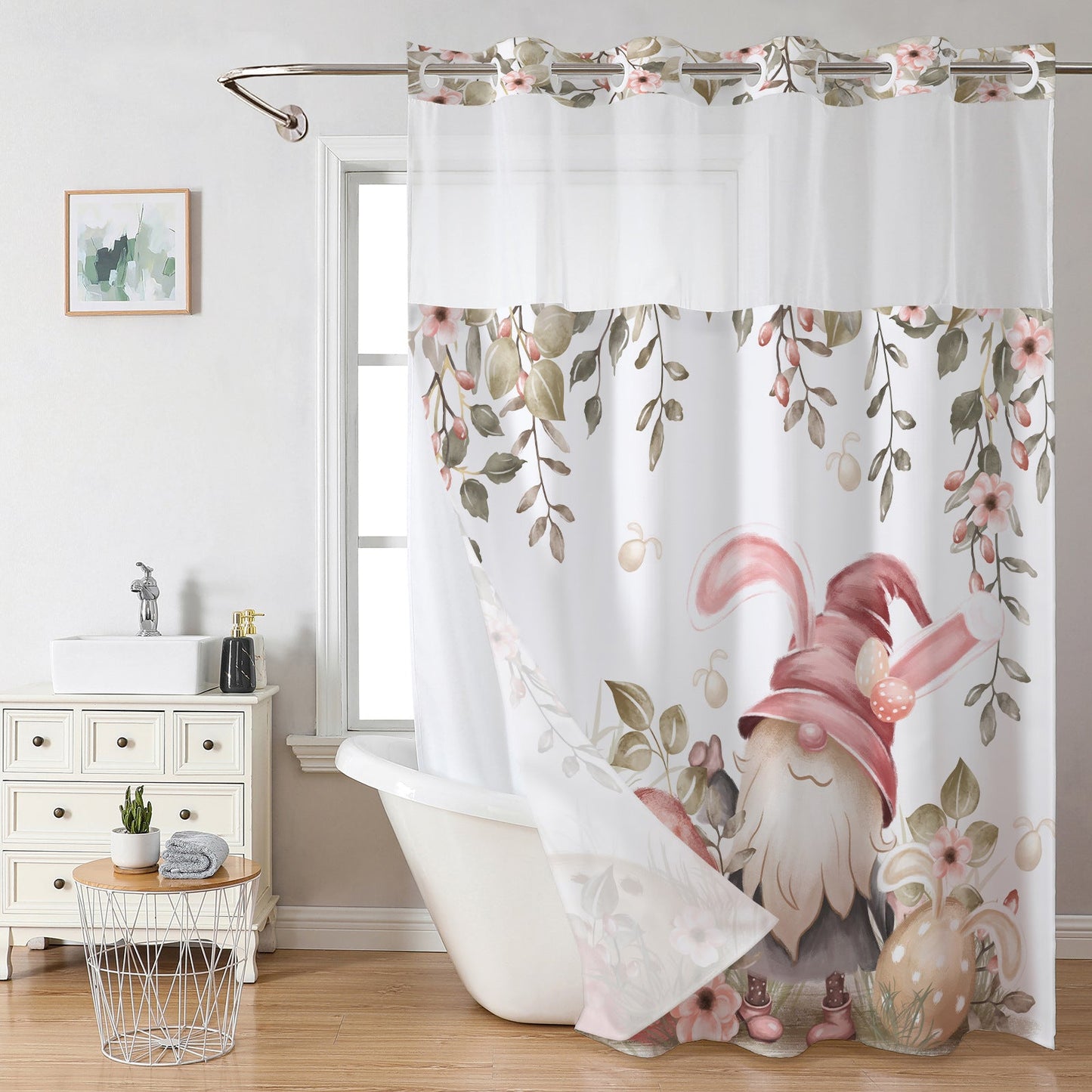 Snap In Shower Curtain