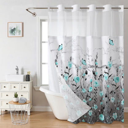 Snap In Shower Curtain