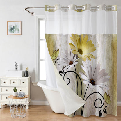 Snap In Shower Curtain