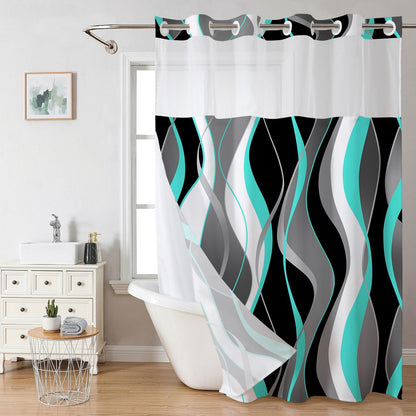 Snap In Shower Curtain