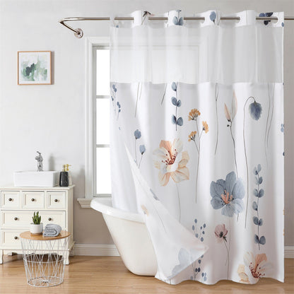 (Size Variants)Snap In Shower Curtain