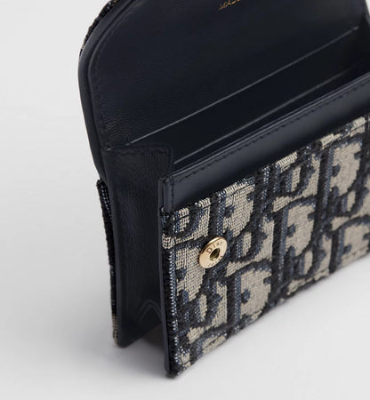 Dior Saddle Bloom Card Holder