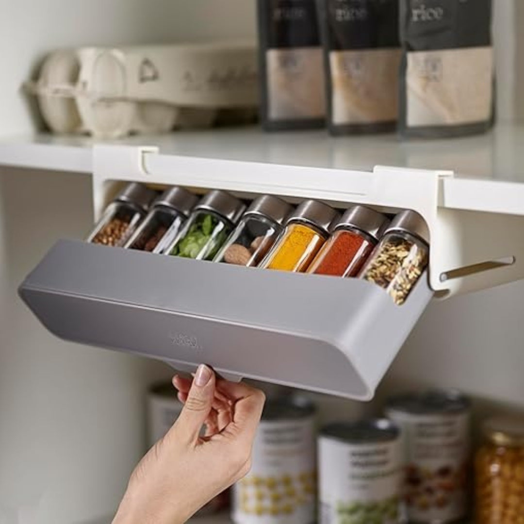 Under-Shelf Spice Rack Organizer