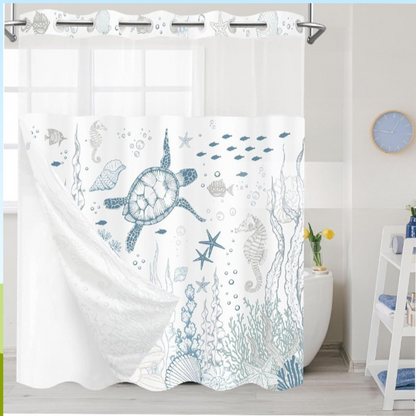 Snap In Shower Curtain