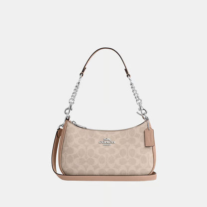 Coach Teri Shoulder Bag - Brown & Beige