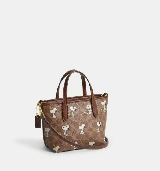 Coach X Peanuts City Mini Tote Bag