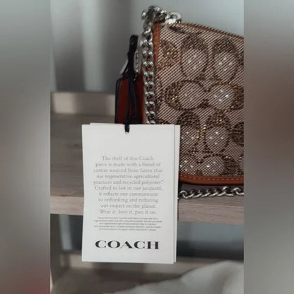 Crystal Signature Jacquard Swinger 20 with Chain