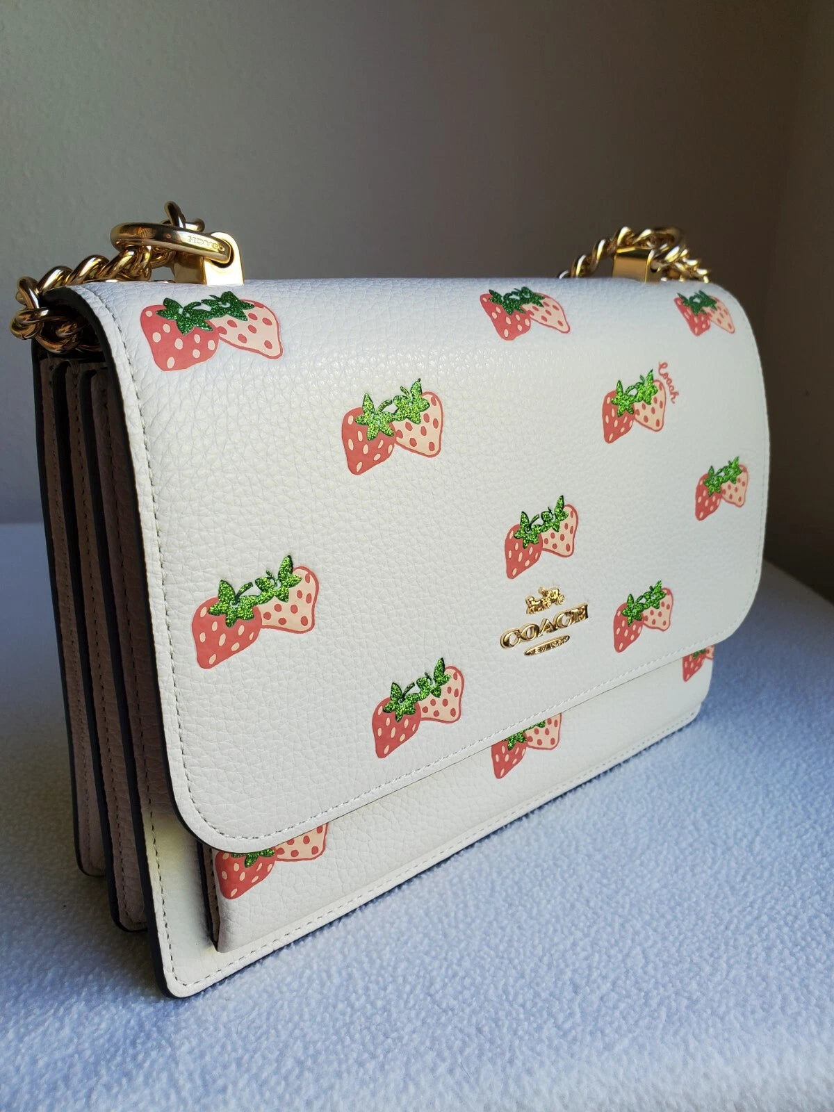 Coach Klare Crossbody With Strawberry Print