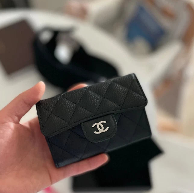 Chanel Quilted Card Holder